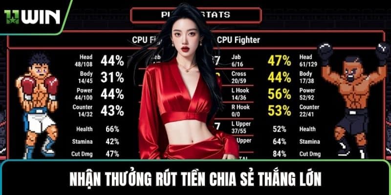 Nhận thưởng rút tiền chia sẻ thắng lớn